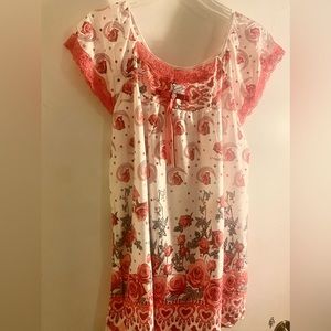 Cherry roses pajama set